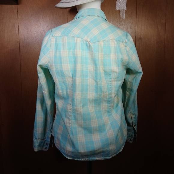 Forever 21 Long Sleeve Plaid Shirt - Picture 3 of 4